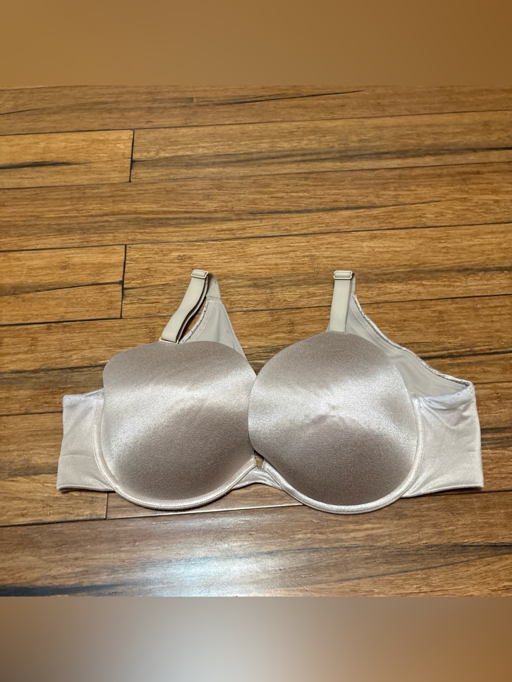 Cacique Bra 46C Push Up Bra Taupe Color Boost Plunge Lane Bryant - Picture 2 of 7